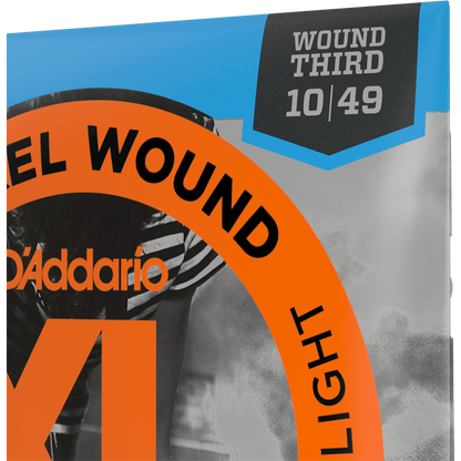 D'Addario XL Nickel Wound Electric Guitar Strings – Jazz Extra Light – 10-49