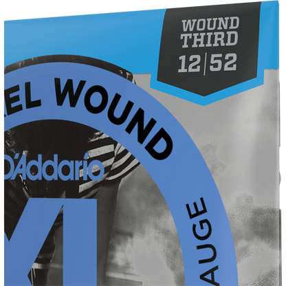 D'Addario XL Nickel Wound Electric Guitar Strings – Jazz Light – 12-52