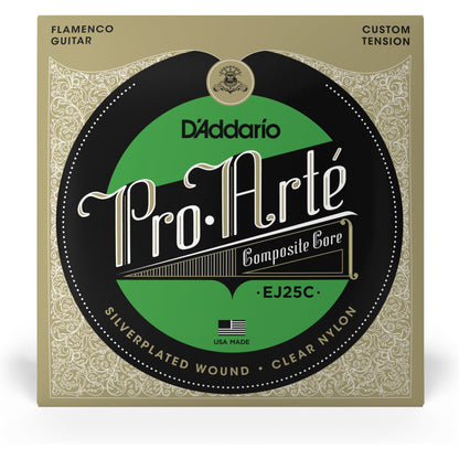 D'Addario EJ25C Pro-Arte Clear Nylon Composite Flamenco Guitar Strings