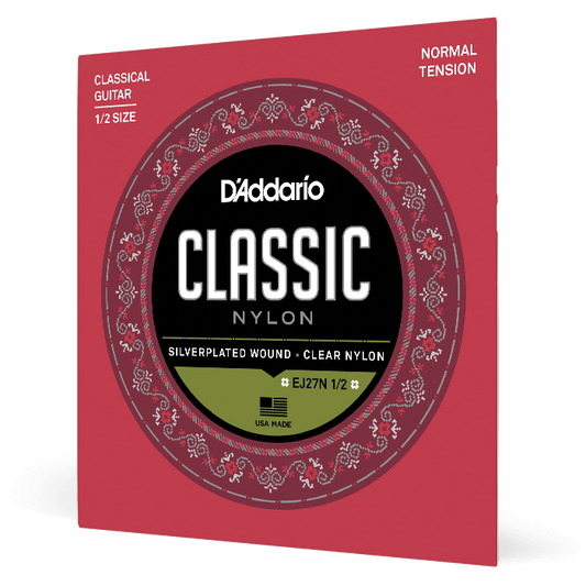 D'Addario 1/2 Student Nylon Fractional Classical Guitar Strings – Normal Tension