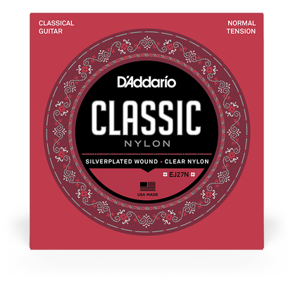 D'Addario 4/4 Student Nylon Classical Guitar Strings – Normal Tension