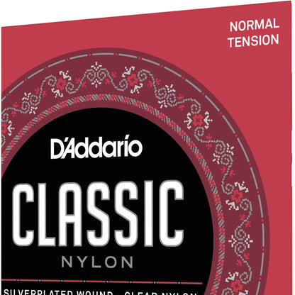 D'Addario EJ27N Student Nylon Classical Guitar Strings, Normal Tension