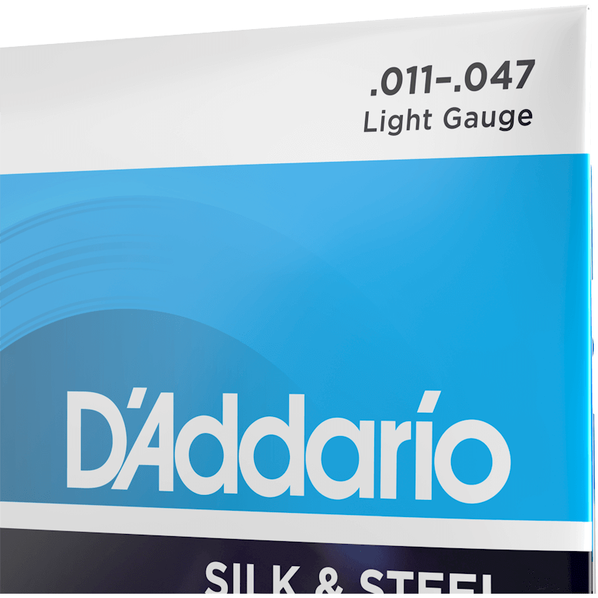 D'Addario Silk & Steel Folk Guitar Strings – 12 String – Light – 11-47