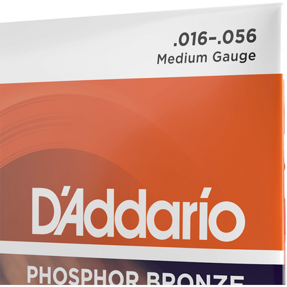 D'Addario Phosphor Bronze Resophonic Guitar Strings – 16-56