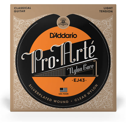 D'Addario EJ43 Pro-Arte Nylon Classical Guitar Strings, Light Tension