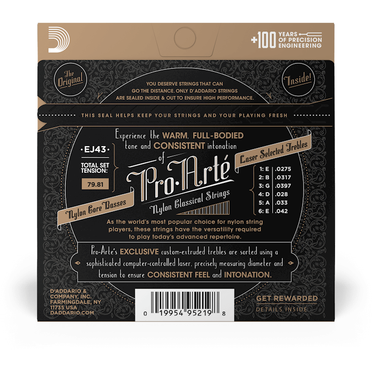 D'Addario Pro-Arte Nylon Classical Guitar Strings – Light Tension
