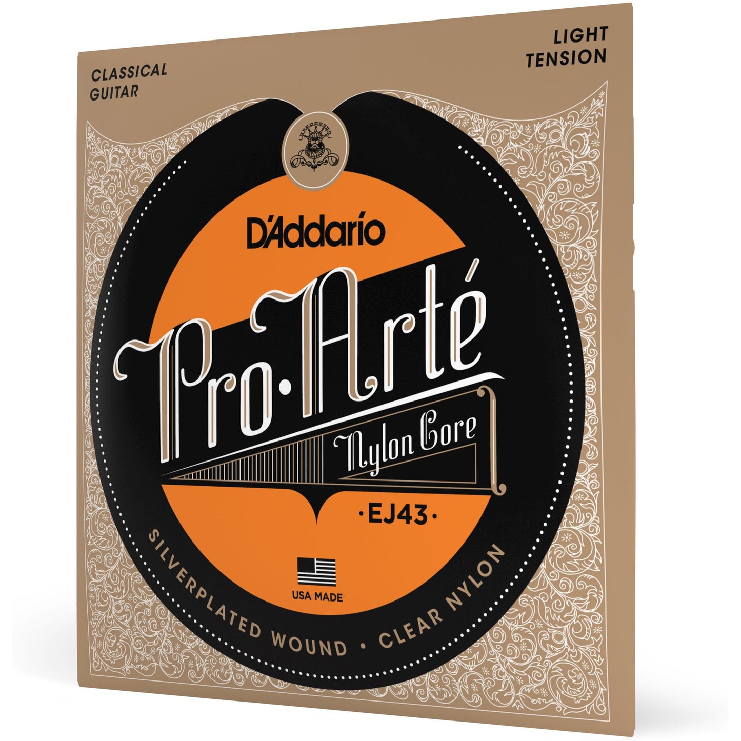 D'Addario EJ43 Pro-Arte Nylon Classical Guitar Strings, Light Tension