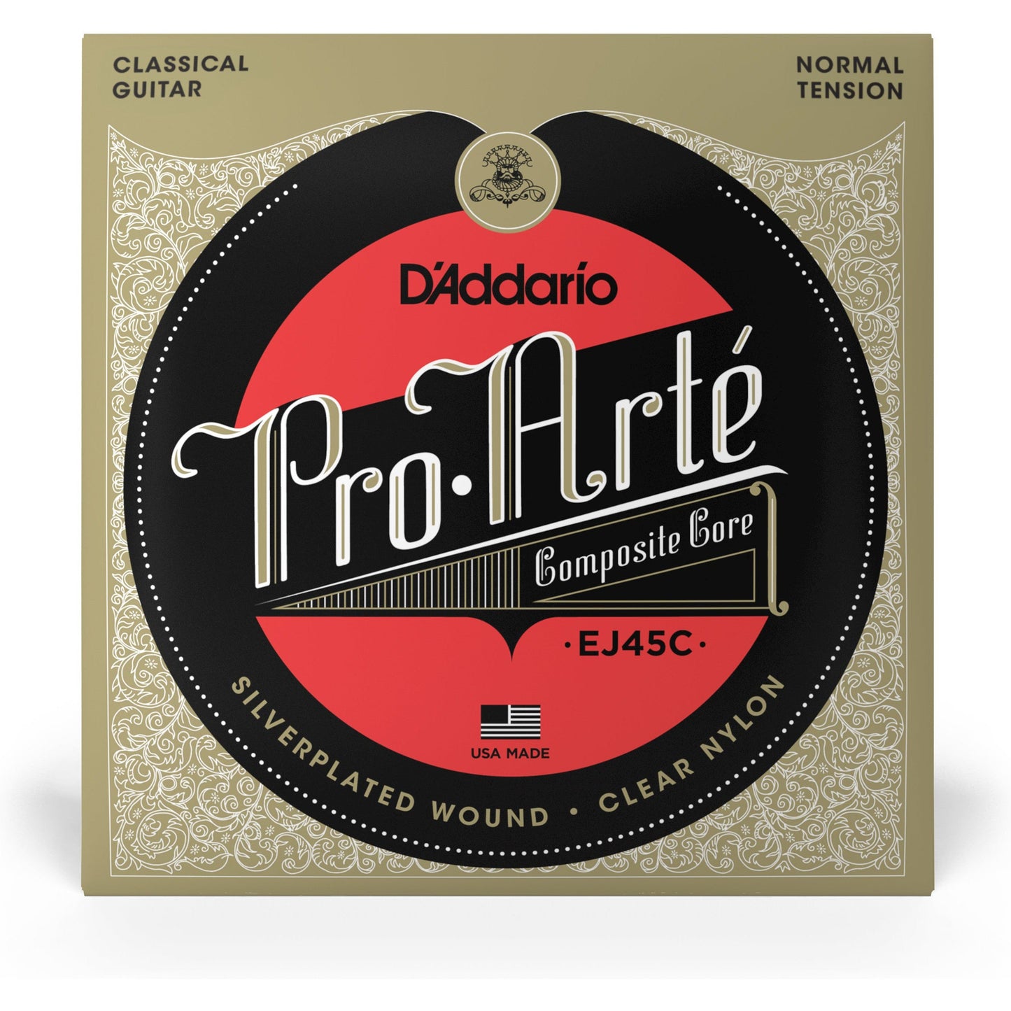 D'Addario EJ45C Pro-Arte Composite Classical Guitar Strings, Normal Tension