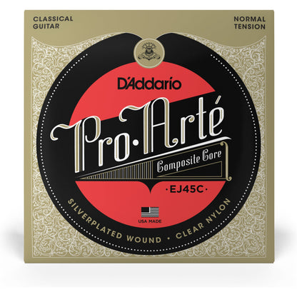 D'Addario EJ45C Pro-Arte Composite Classical Guitar Strings, Normal Tension