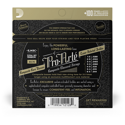 D'Addario Pro-Arte Composite Classical Guitar Strings – Normal Tension