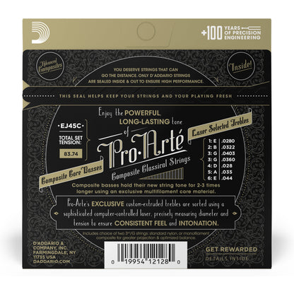 D'Addario EJ45C Pro-Arte Composite Classical Guitar Strings, Normal Tension