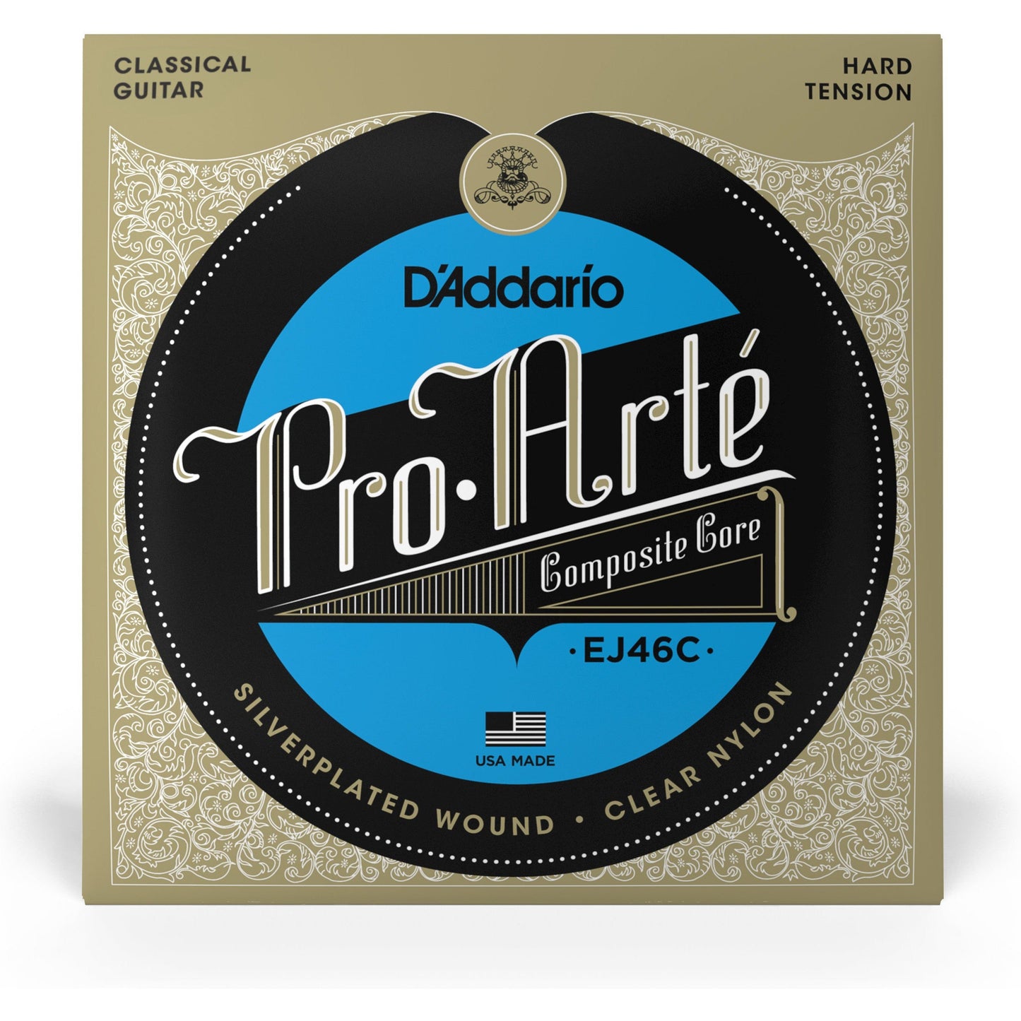 D'Addario EJ46C Pro-Arte Composite Classical Guitar Strings, Hard Tension