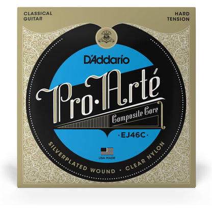 D'Addario EJ46C Pro-Arte Composite Classical Guitar Strings, Hard Tension