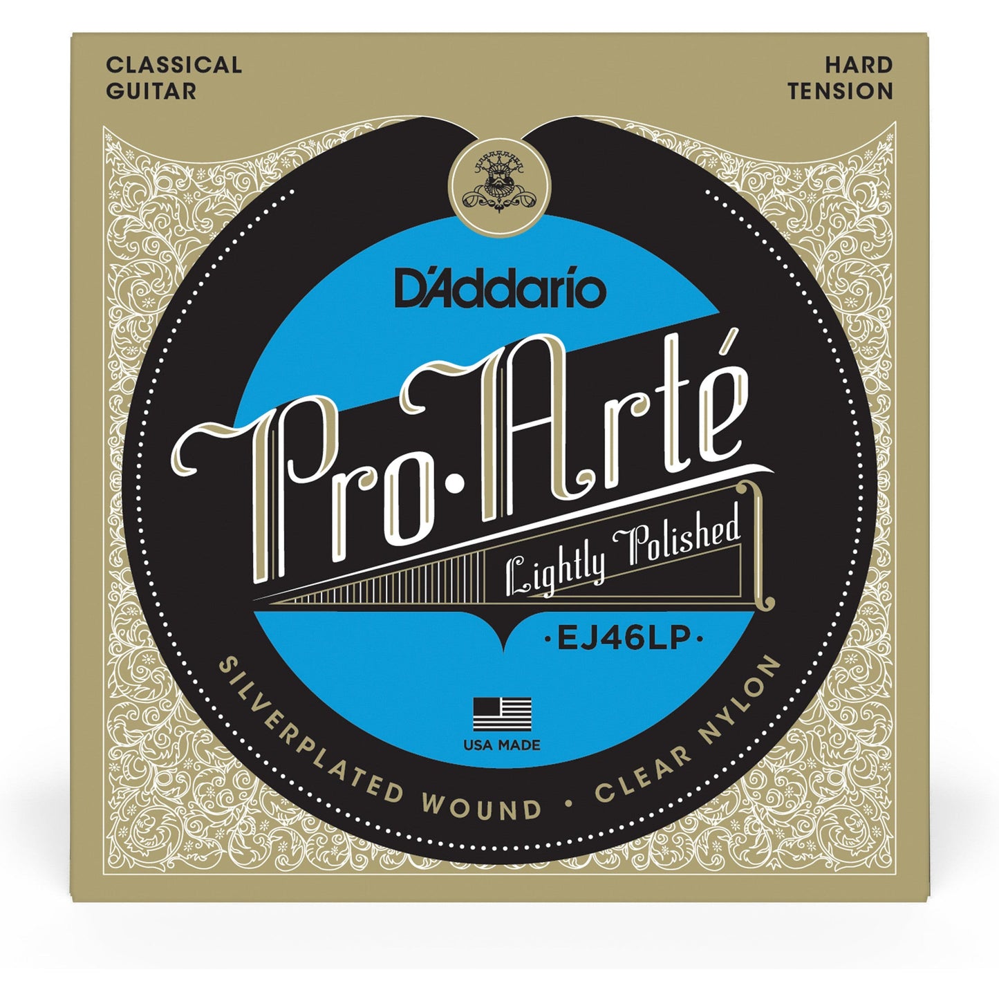 D'Addario EJ46LP Pro-Arte Composite Classical Guitar Strings, Hard Tension