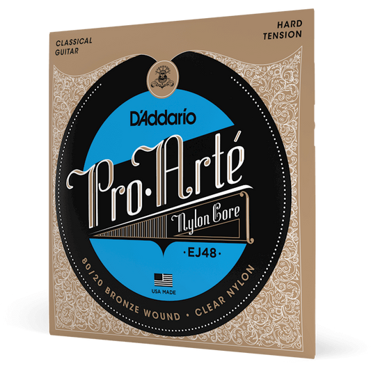 D'Addario 80/20 Bronze Pro-Arte Nylon Classical Guitar Strings – Hard Tension