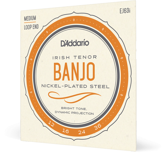 D'Addario Nickel Irish Tenor Banjo Strings – 12-36
