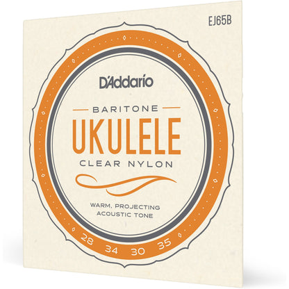 D'Addario EJ65B Pro-Arté Custom Extruded Nylon Ukulele Strings, Baritone