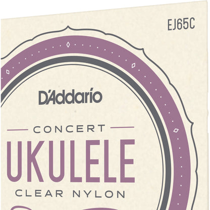 D'Addario EJ65C Pro-Arté Custom Extruded NylonUkulele Strings, Concert