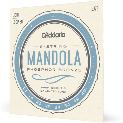 D'Addario EJ72 Phosphor Bronze Mandola Strings, Light, 14-49