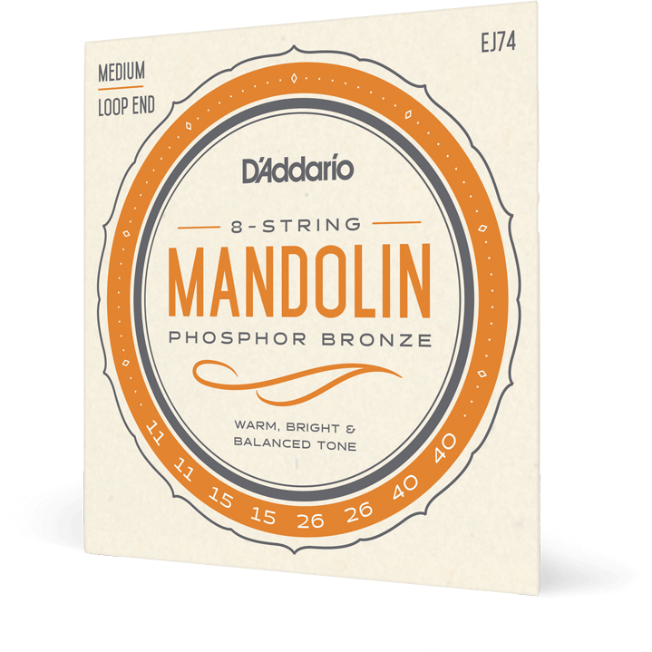 D'Addario Phosphor Bronze Mandolin Strings – Medium – 11-40