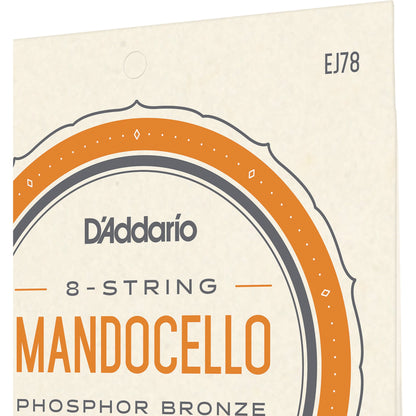 D'Addario J78 Phosphor Bronze Mandocello Strings, 22-74