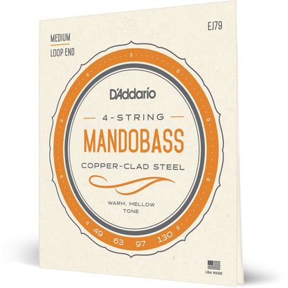 D'Addario J79 Copper Mandobass Strings, 49-130