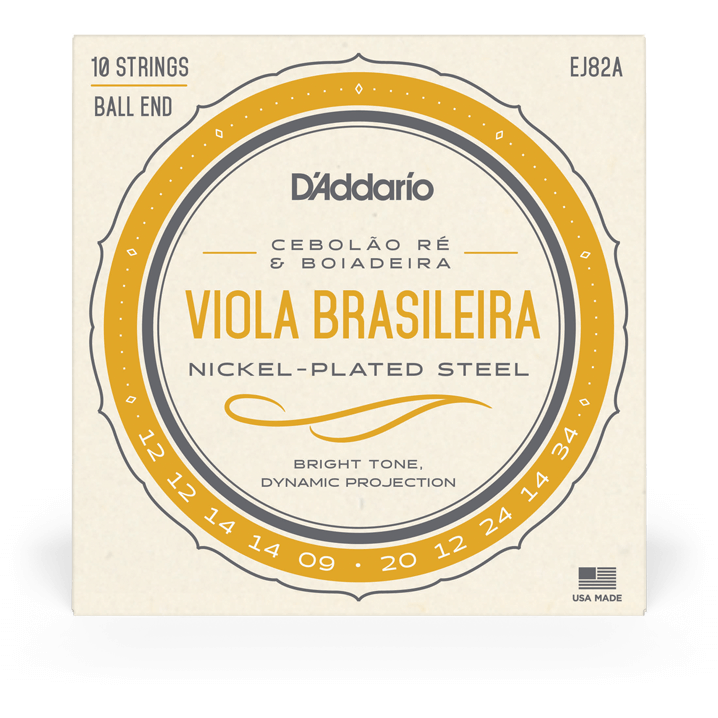 D'Addario Viola Brasileira Set – Cebolao Re and Boiadeira