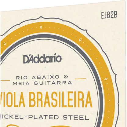 D'Addario EJ82B Viola Brasileira Set, Rio Abaixo and Meia Guitarra