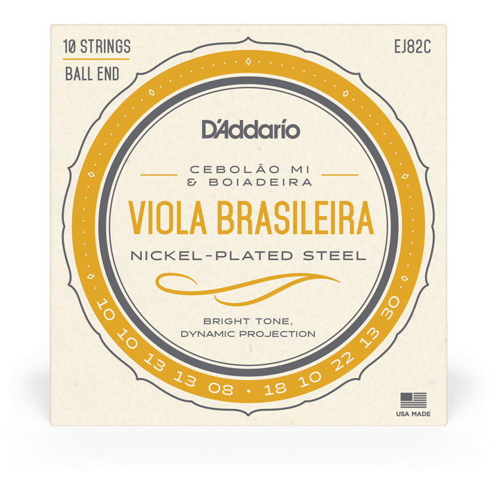 D'Addario Viola Brasileira Set – Cebolao Mi and Boiadeira