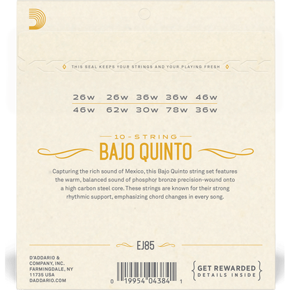 D'Addario Bajo Quinto Strings