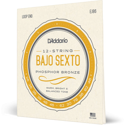 D'Addario EJ86 Bajo Sexto Strings