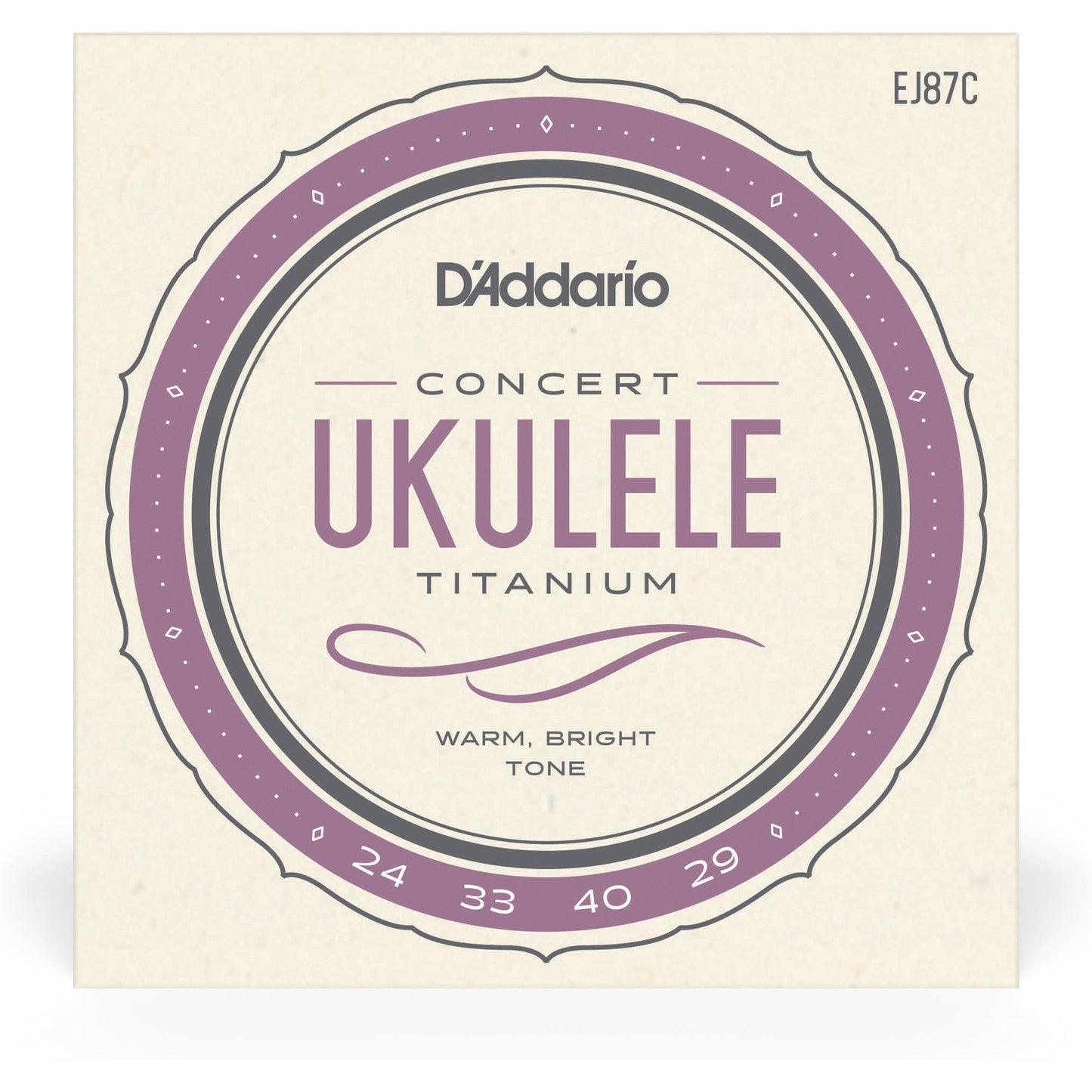 D'Addario EJ87C Titanium Ukulele Strings, Concert