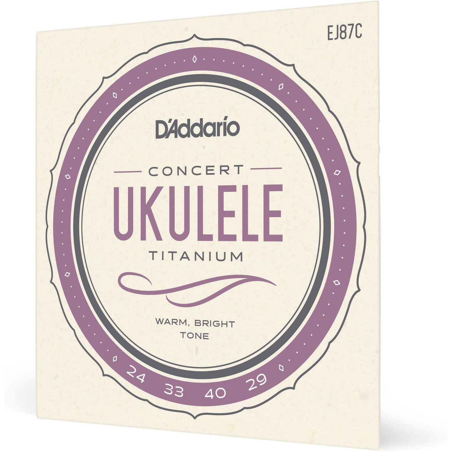 D'Addario EJ87C Titanium Ukulele Strings, Concert