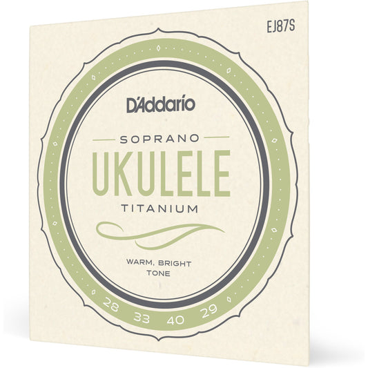 D'Addario EJ87S Titanium Ukulele Strings, Soprano