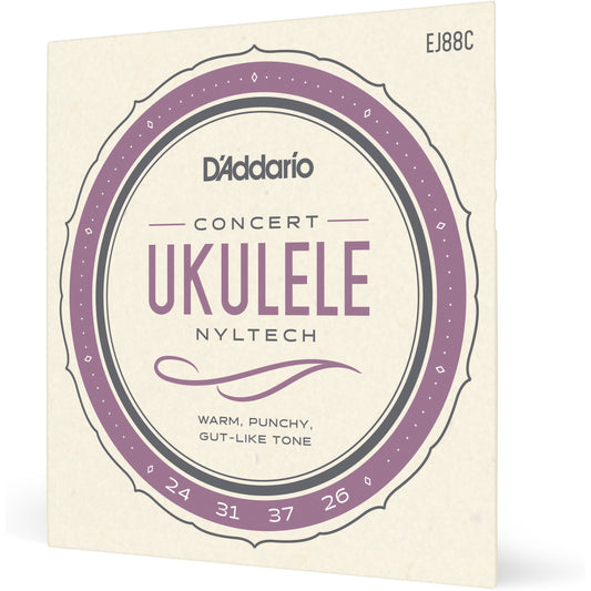 D'Addario EJ88C Nyltech Ukulele Strings, Concert