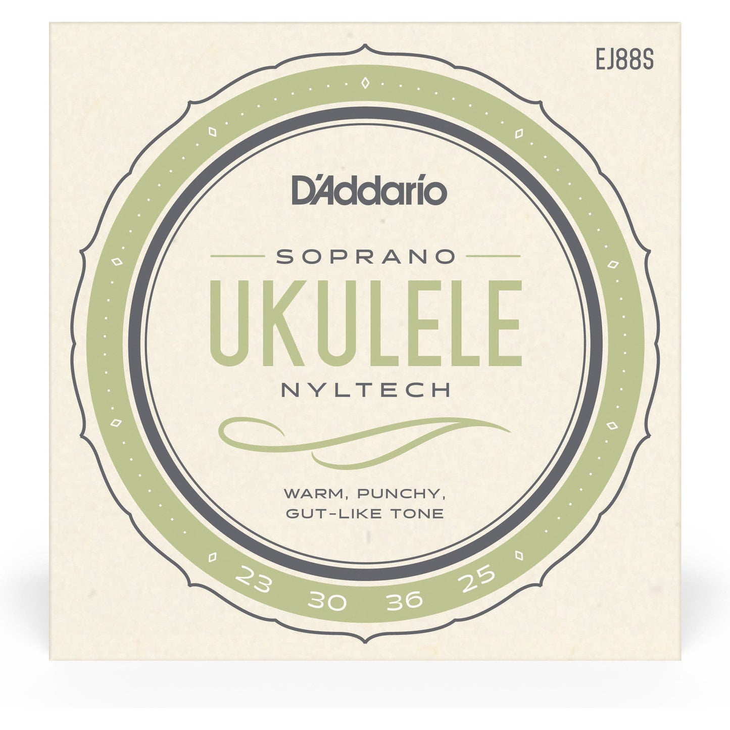 D'Addario EJ88S Nyltech Ukulele Strings, Soprano