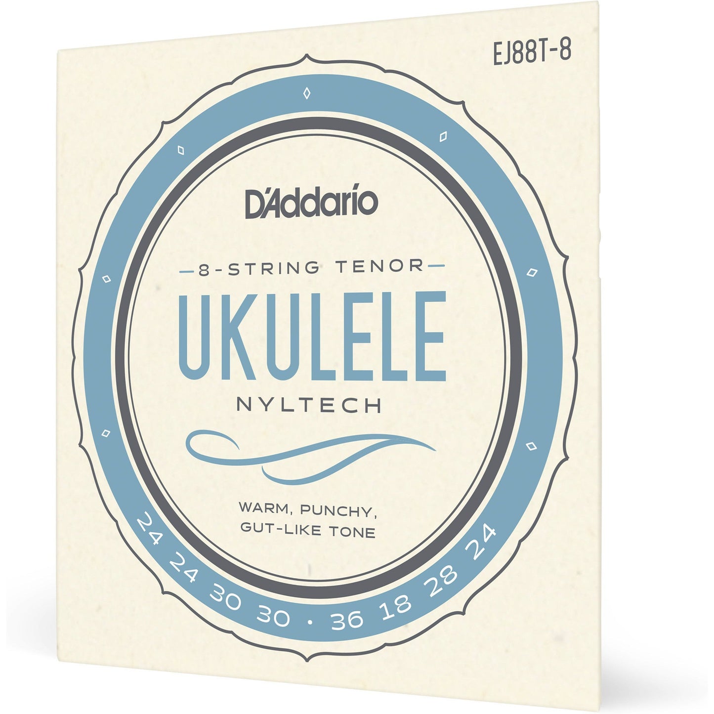 D'Addario EJ88T-8 Nyltech Ukulele Strings, 8-String Tenor