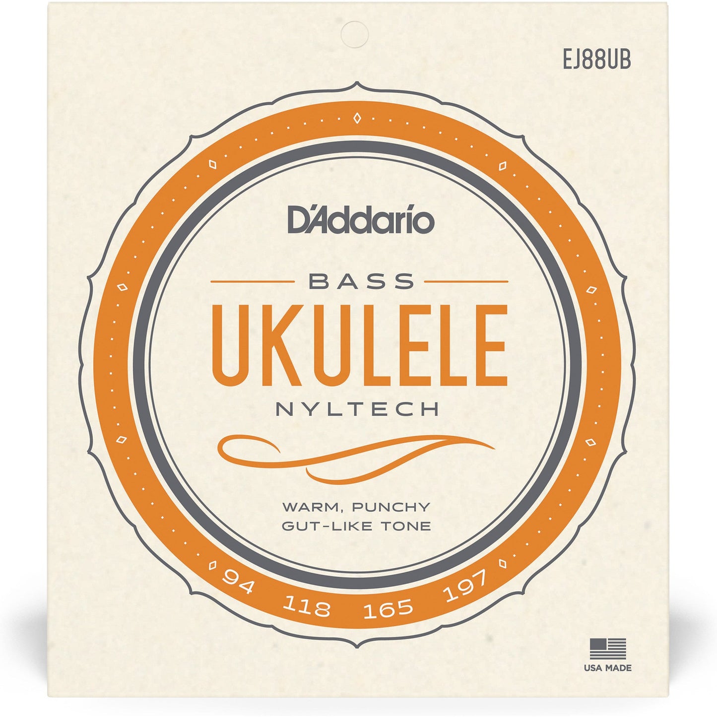 D'Addario EJ88UB Nyltech Ukulele Strings, Bass