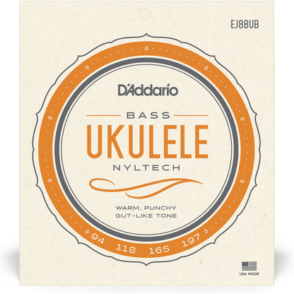 D'Addario EJ88UB Nyltech Ukulele Strings, Bass