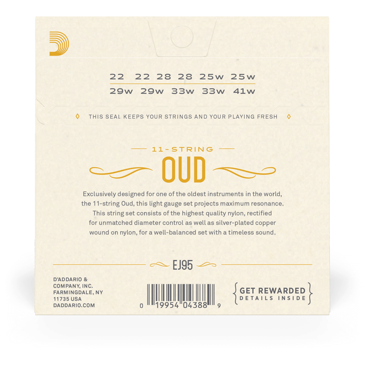 D'Addario Oud Strings – 11 String
