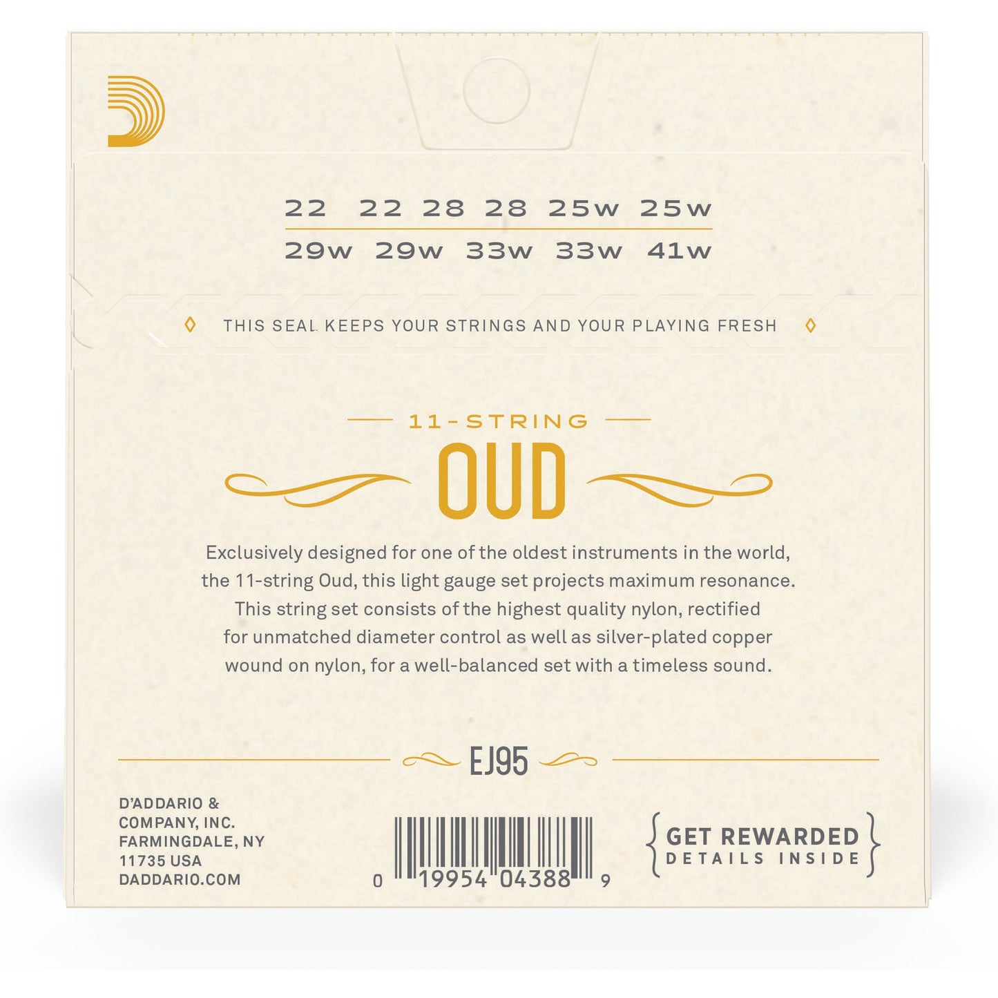 D'Addario EJ95 Oud/11-String Set