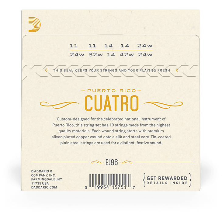 D'Addario Cuatro-Puerto Rico Strings