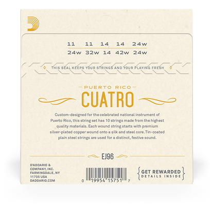 D'Addario Cuatro-Puerto Rico Strings