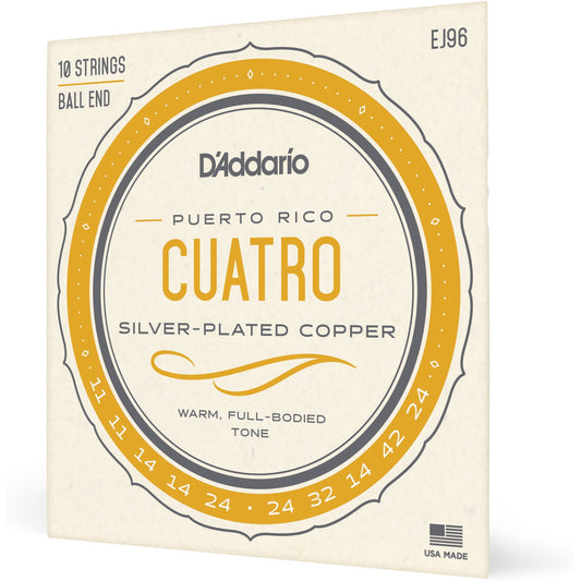 D'Addario EJ96 Cuatro-Puerto Rico Strings