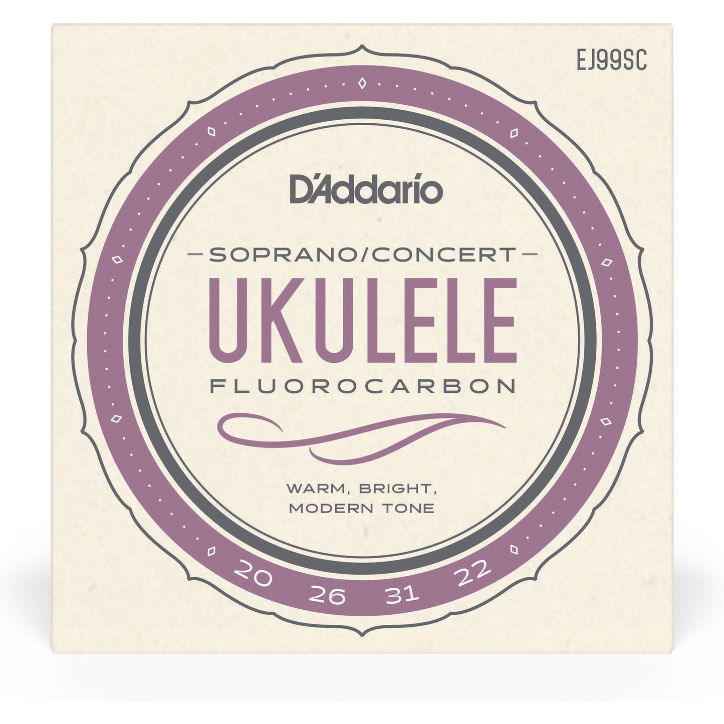 D'Addario EJ99SC Pro-Arté Carbon Ukulele Strings, Soprano / Concert