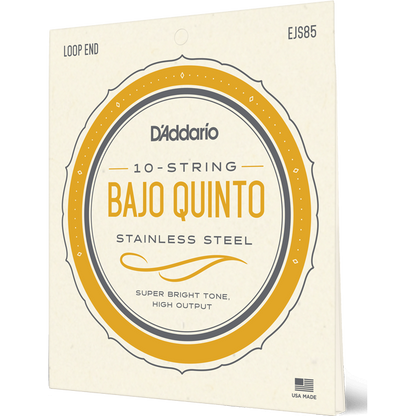 D'Addario Stainless Steel Bajo Quinto Strings
