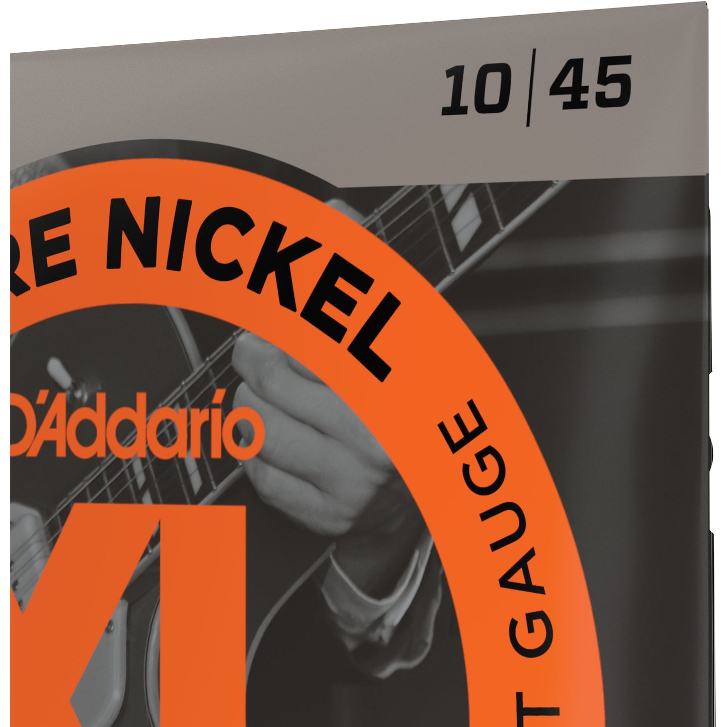 D'Addario EPN110 Pure Nickel Electric Guitar Strings, Regular Light, 10-45