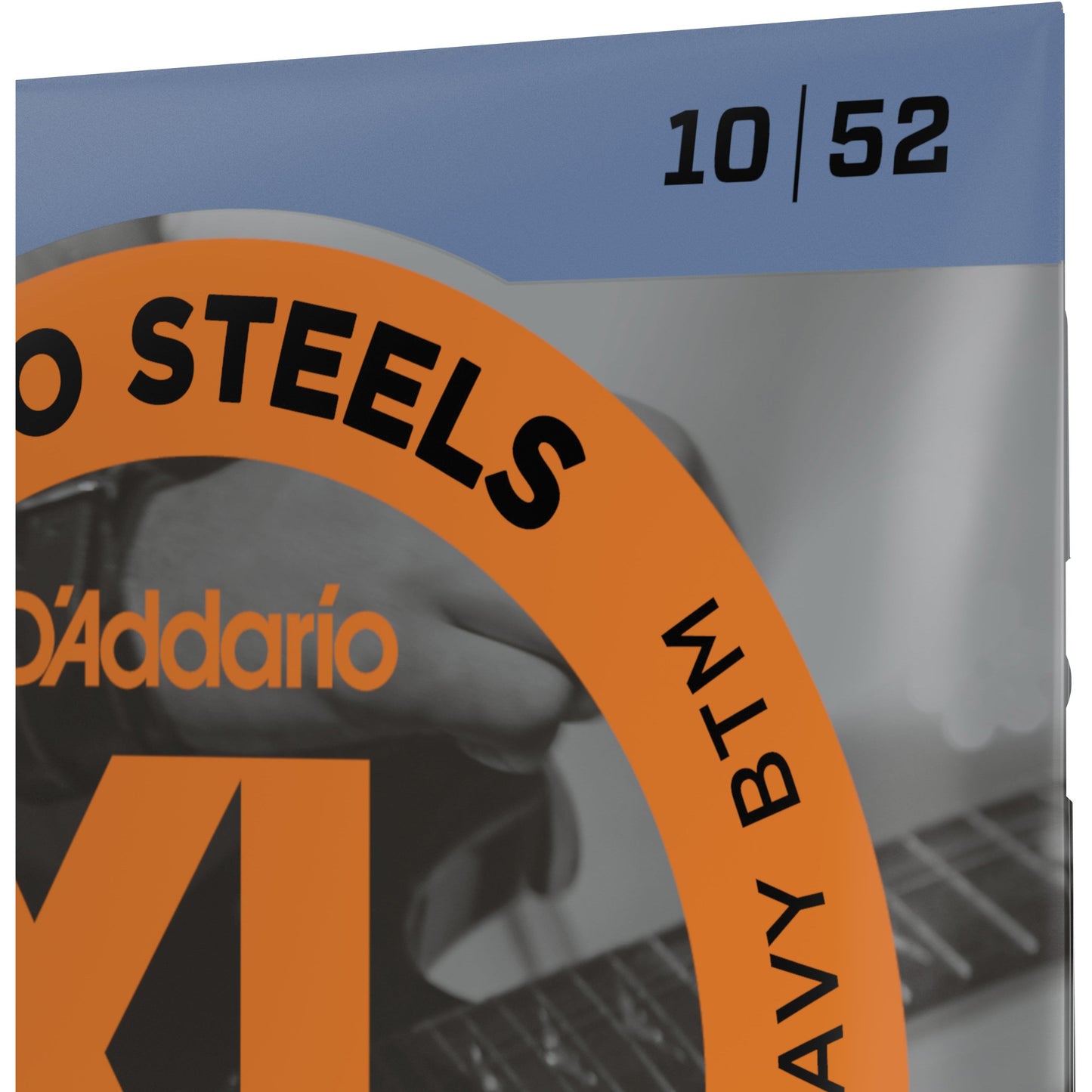 D'Addario EPS540 ProSteels Electric Guitar Strings, Light Top/Heavy Bottom, 10-52