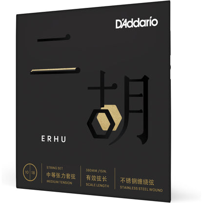 D'Addario ERHU01 Erhu Strings, Medium Tension, 10-18