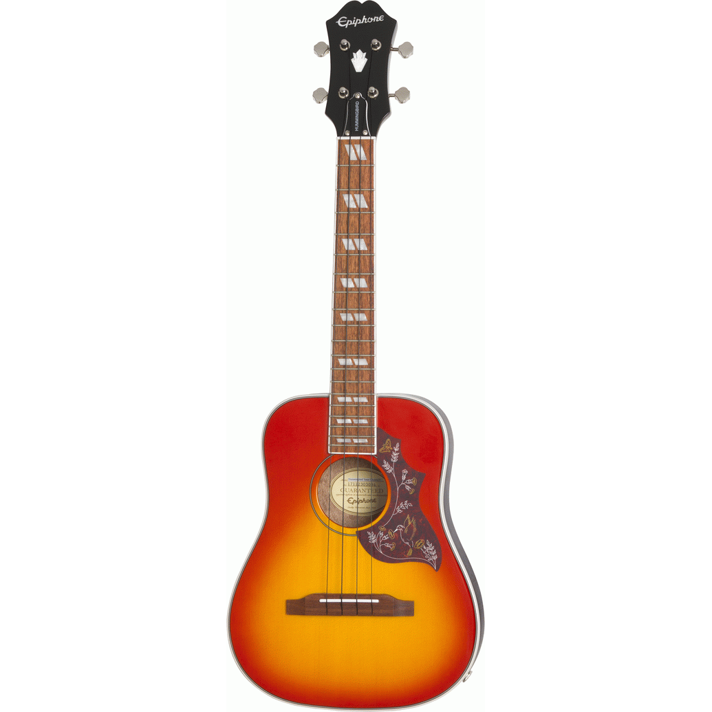 Epiphone Hummingbird Acoustic/Electric Tenor Ukulele Faded Cherry Sunburst (Including Gig Bag)